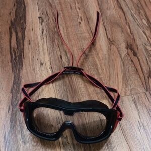 Speedo Black and Red Kids Swim Goggles